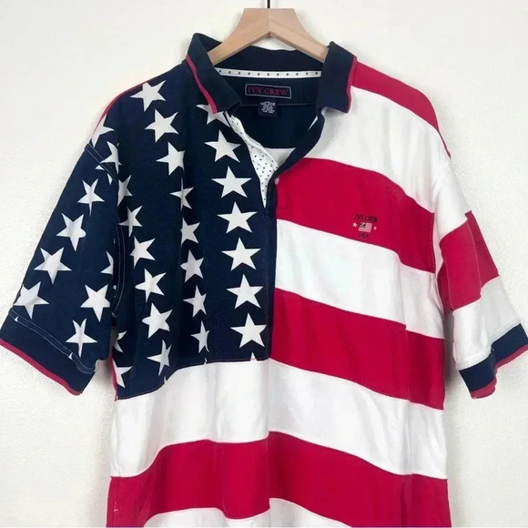 Crown & Ivy Patriotic Flag Polo - Picture 6 of 7